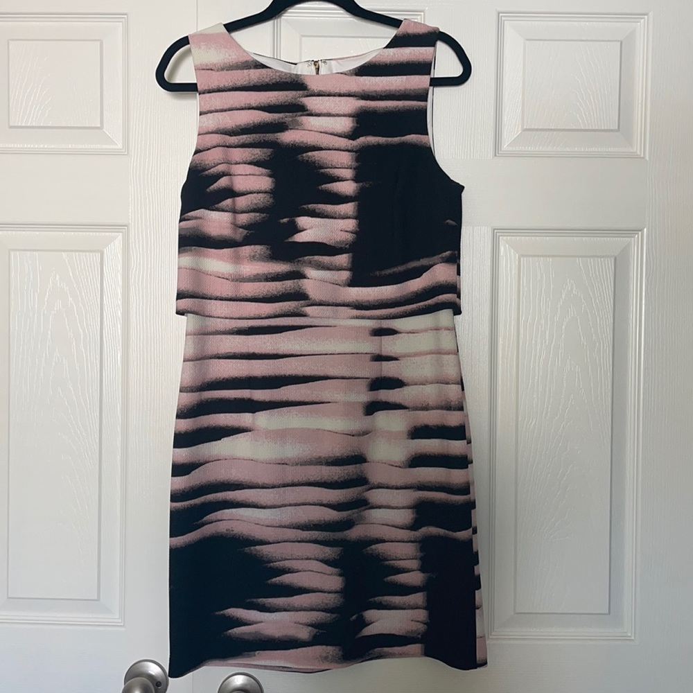 Ivanka Trump peony/black dress